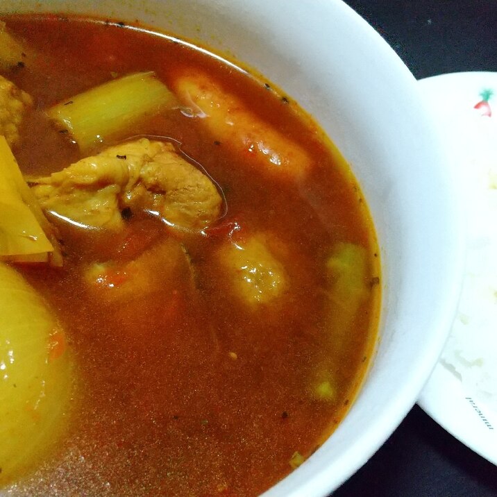 余り物で30分スープカレー☆